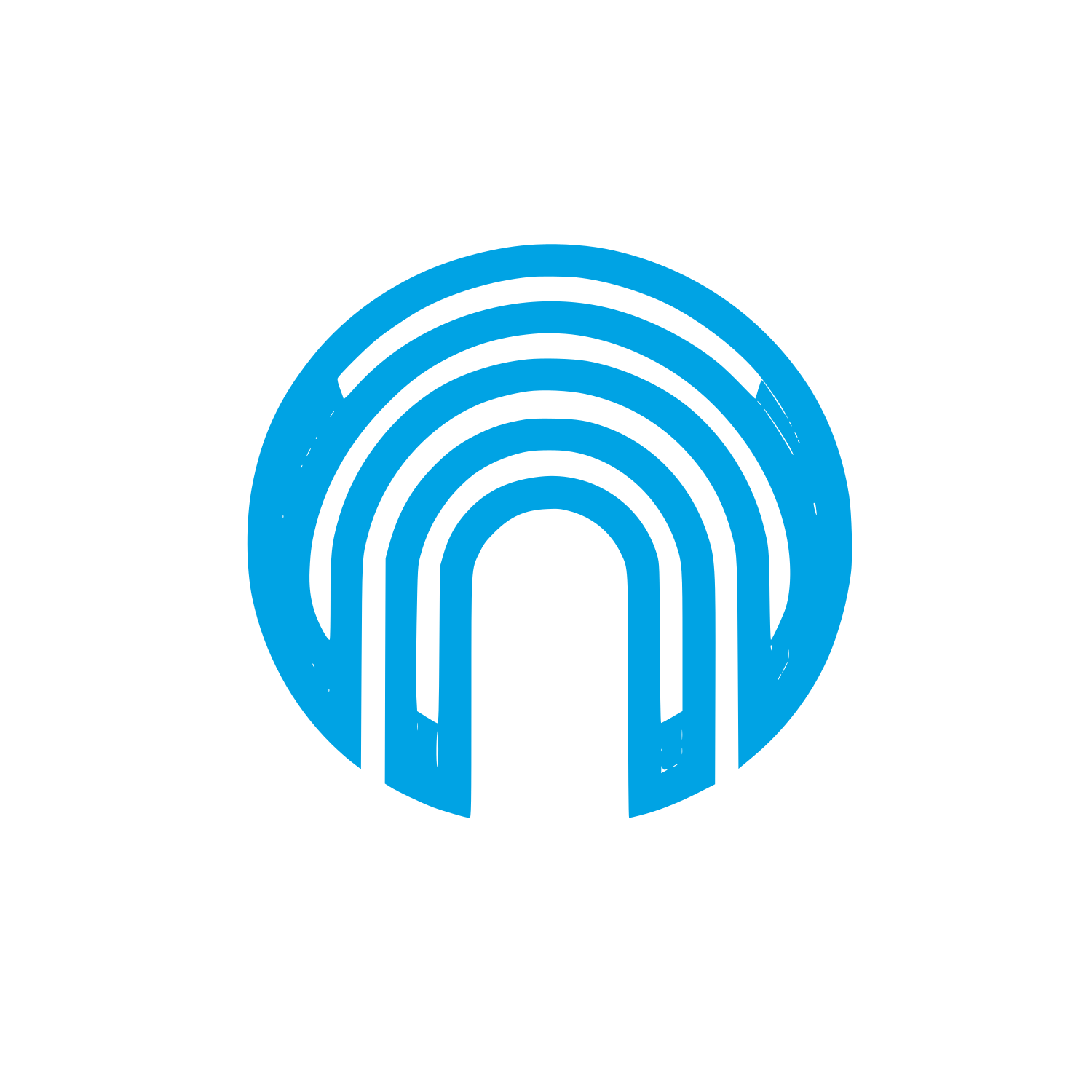 Rainbow Arch Logo #00a3e4