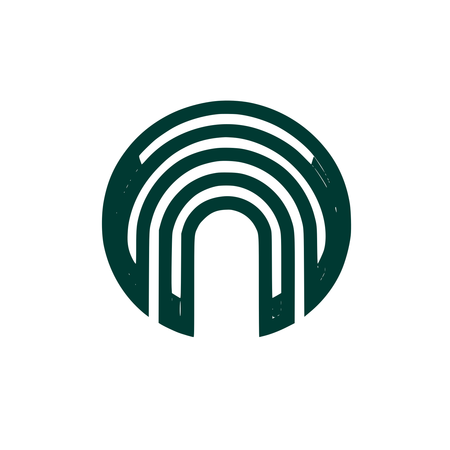 Rainbow Arch Logo #003932