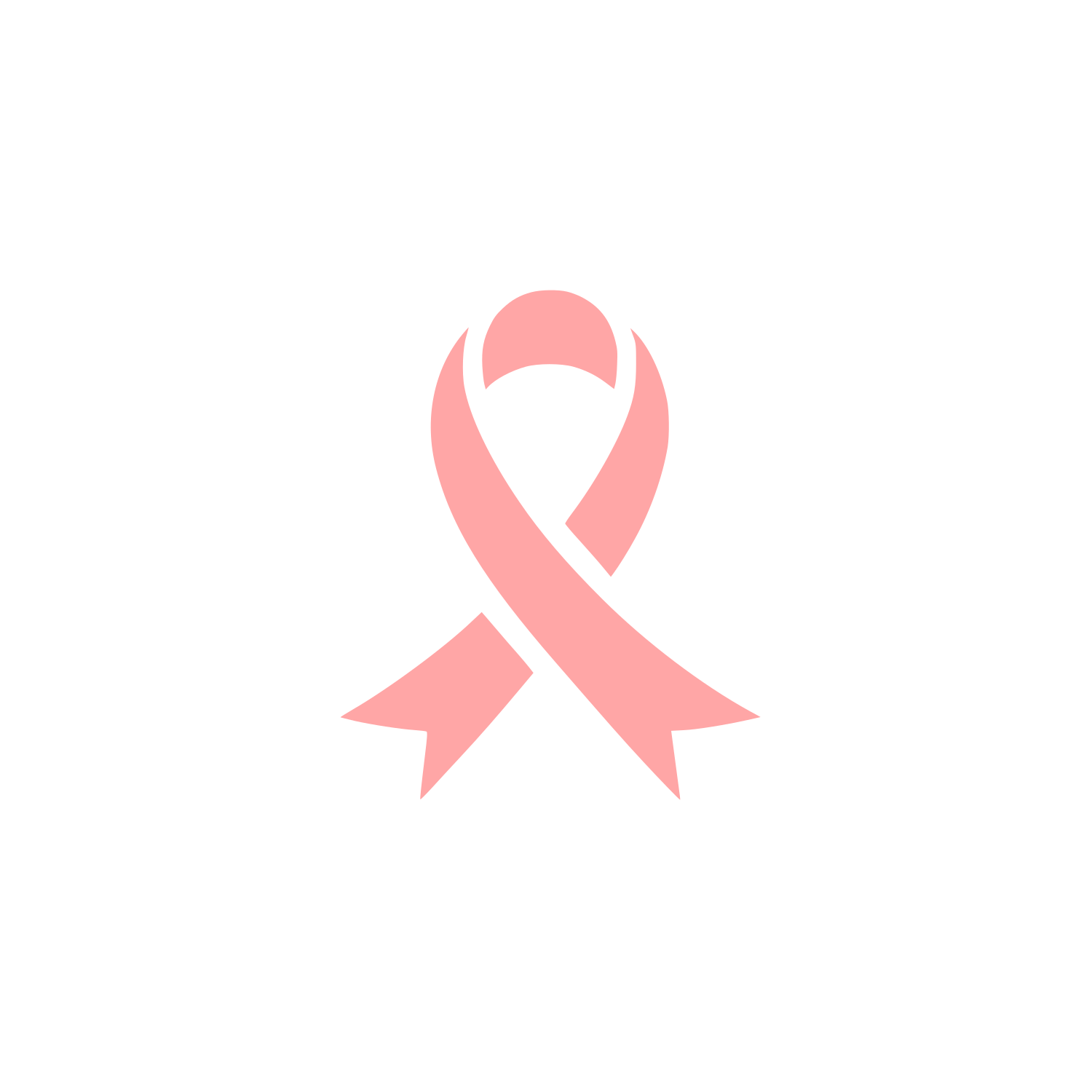 Awareness Ribbon Logo #ffa6a6