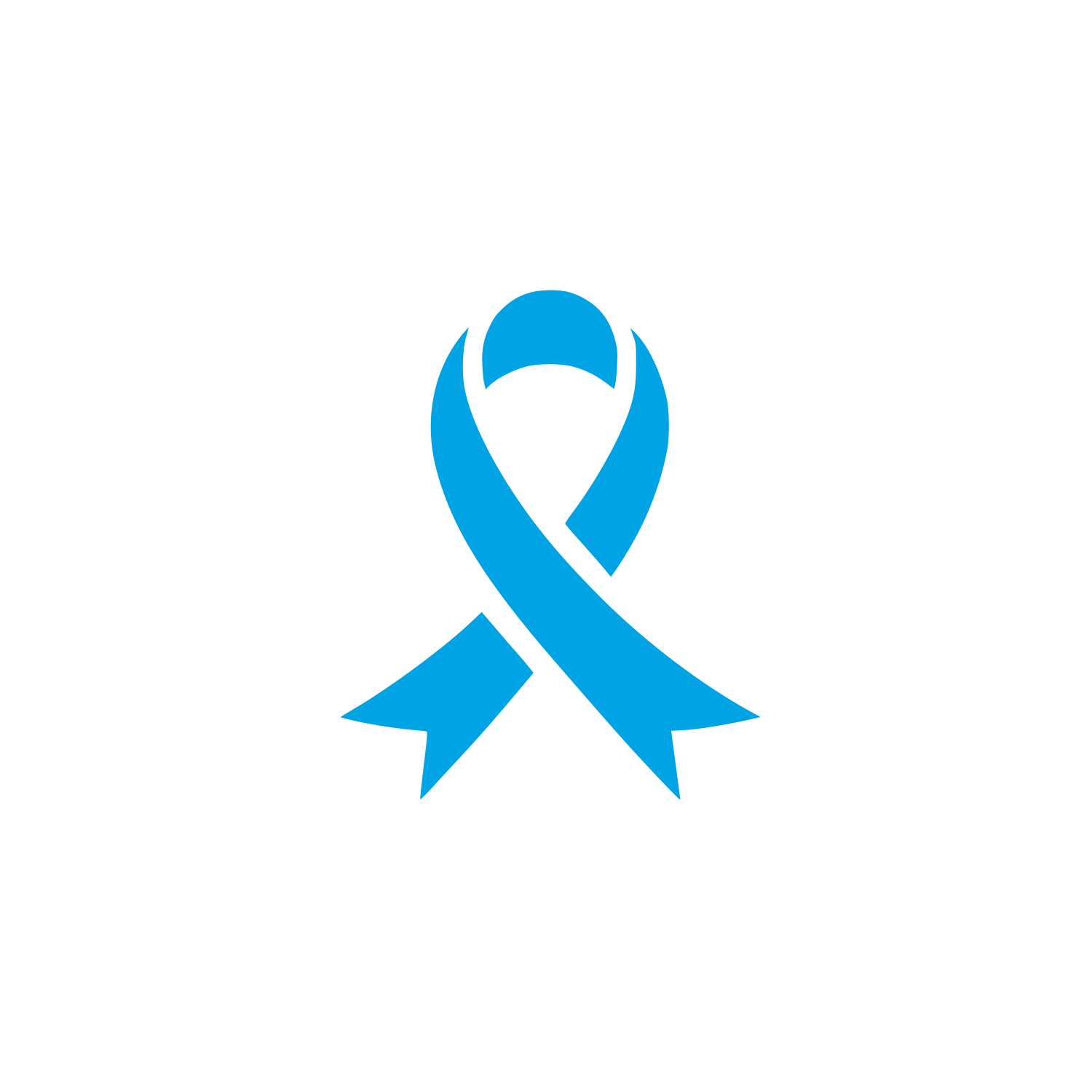 Awareness Ribbon Logo #00a3e4