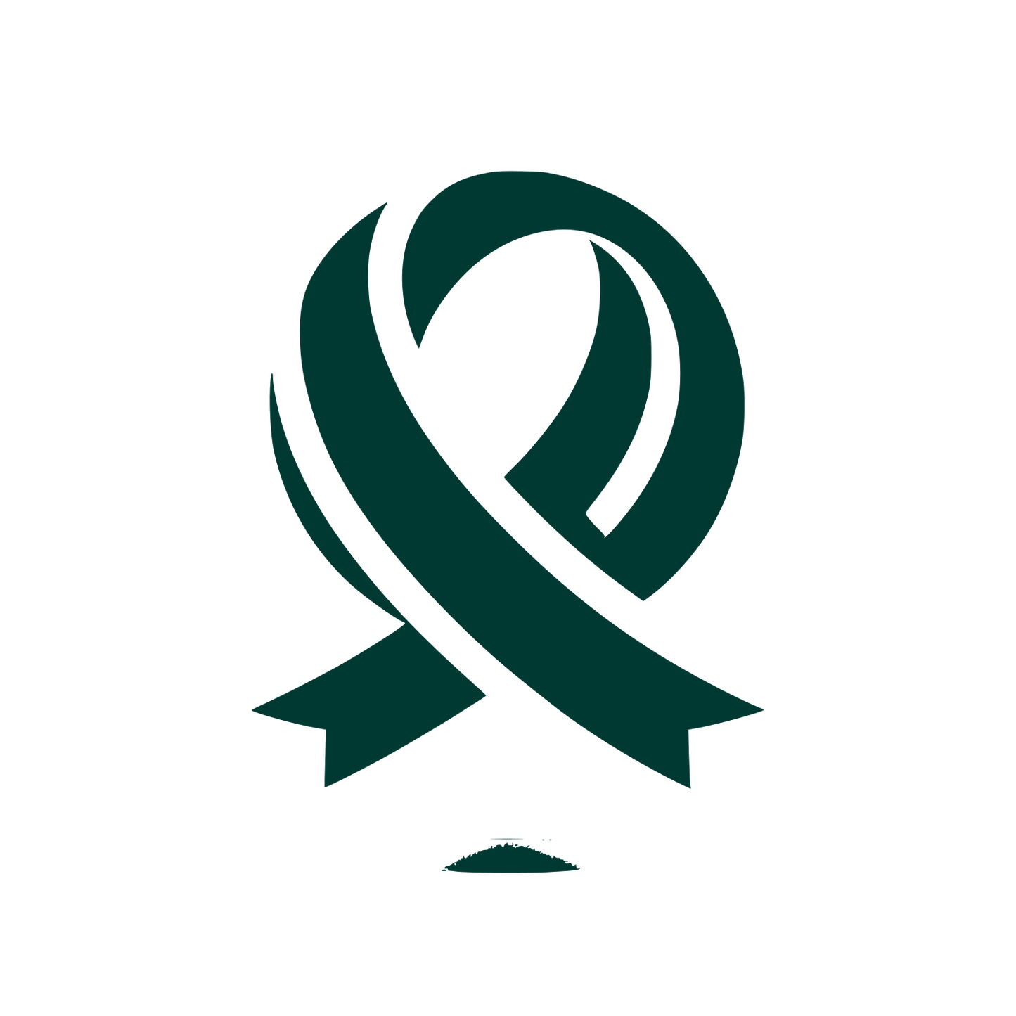 Monochrome Ribbon Logo #003932