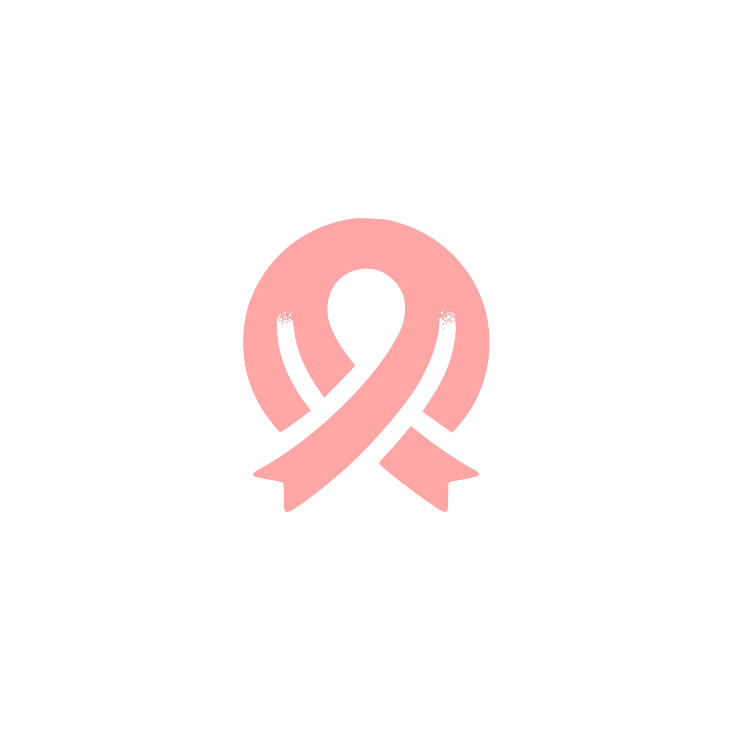 Black Ribbon Logo #ffa6a6