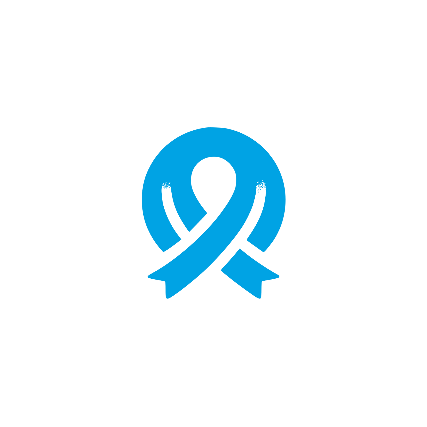 Black Ribbon Logo #00a3e4
