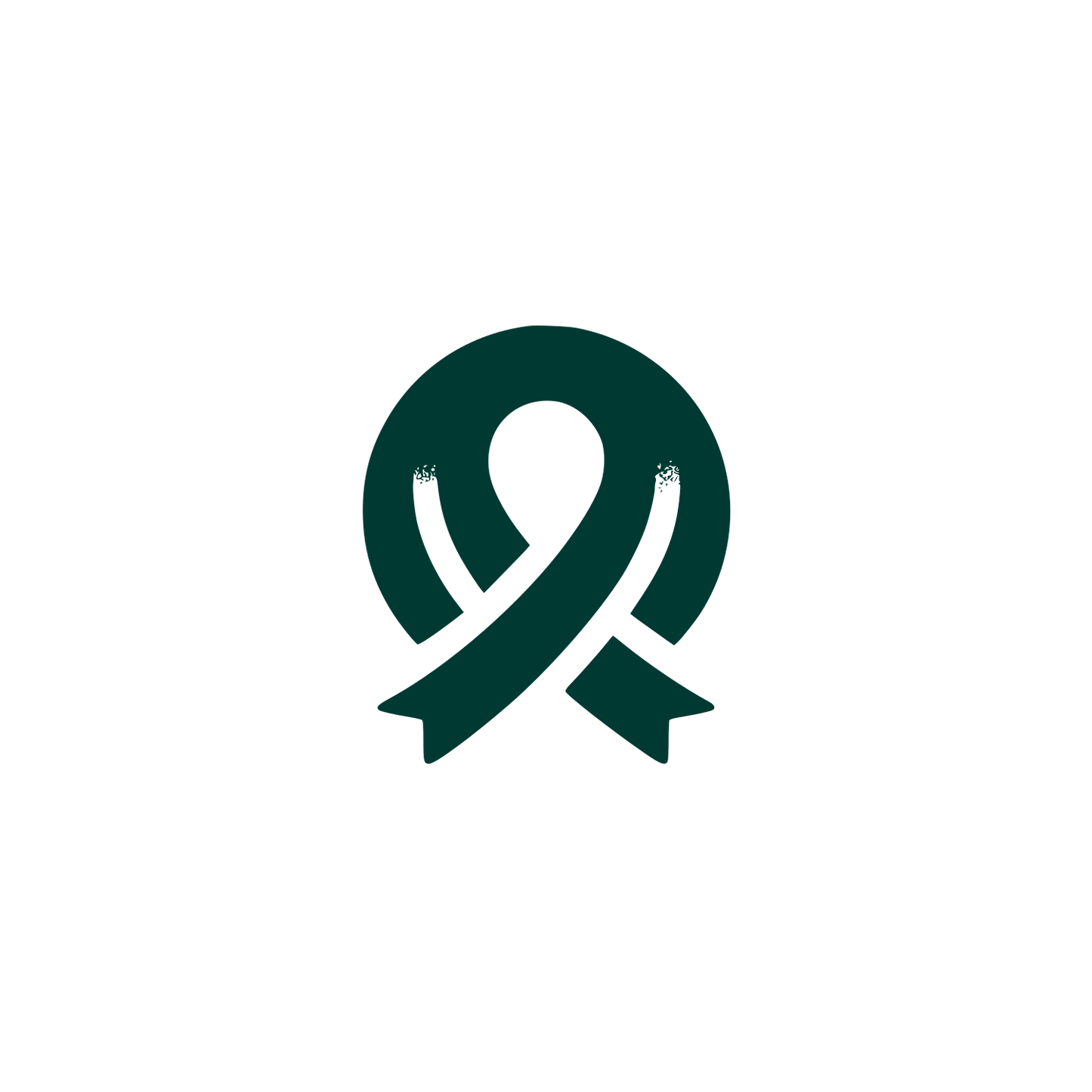 Black Ribbon Logo #003932