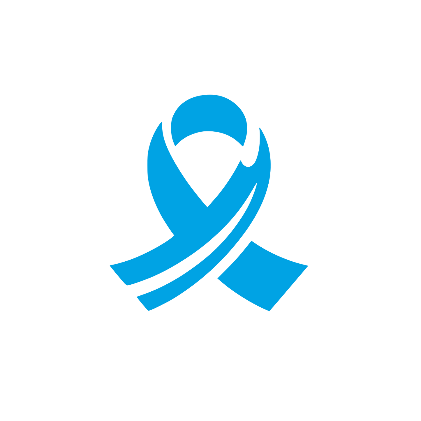 Abstract Ribbon Logo #00a3e4