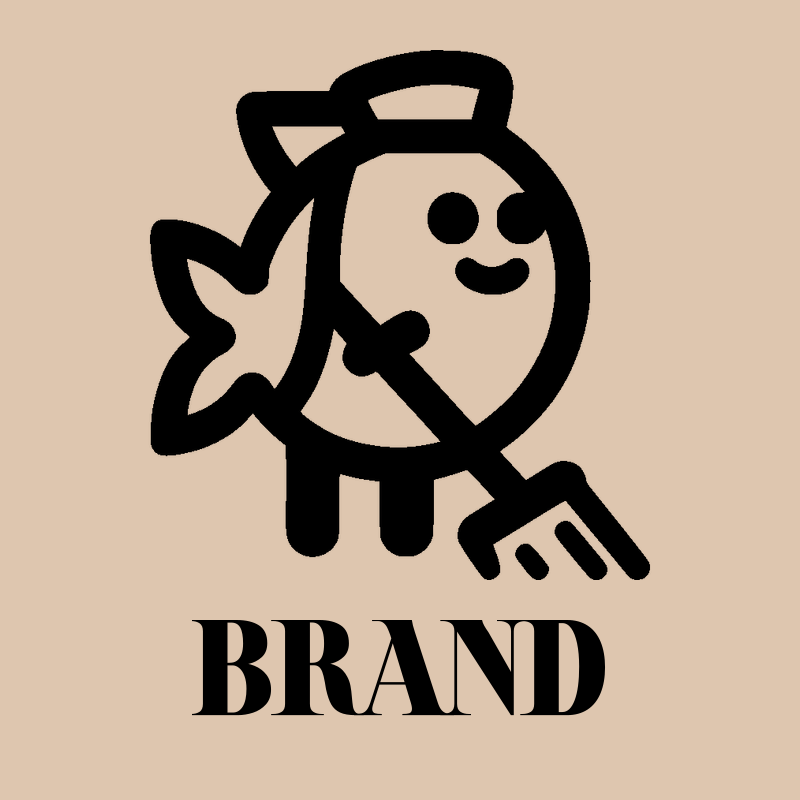 Cartoon Fish King Logo preview