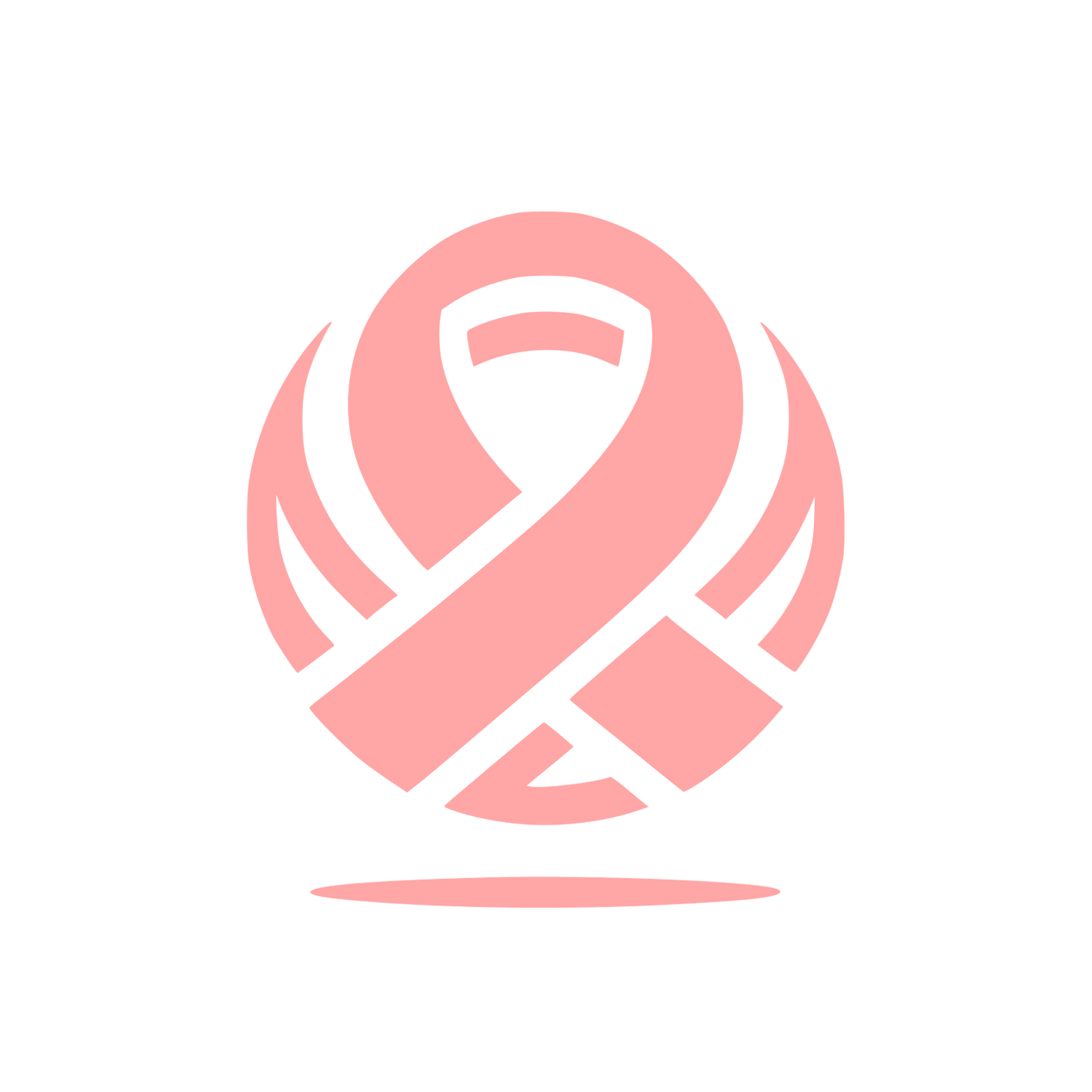 Awareness Ribbon Logo #ffa6a6