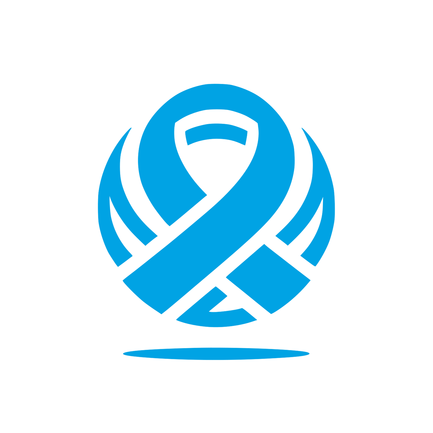Awareness Ribbon Logo #00a3e4
