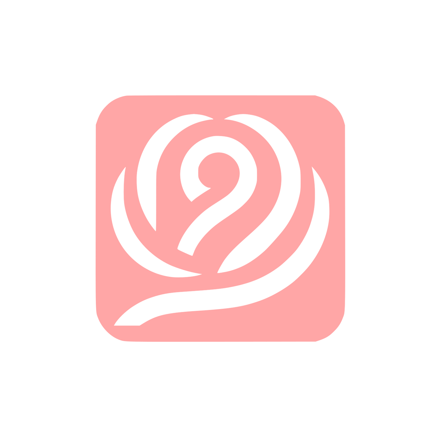 Rose Swirl Logo #ffa6a6