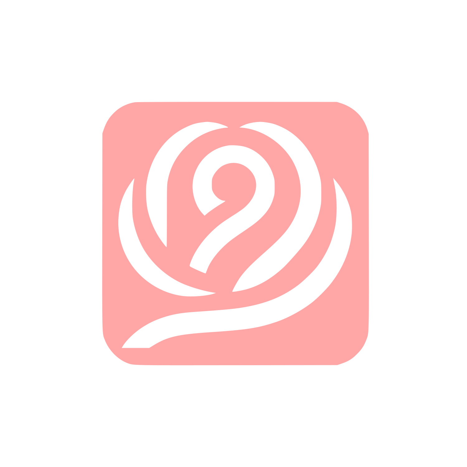Rose Swirl Logo #ffa6a6