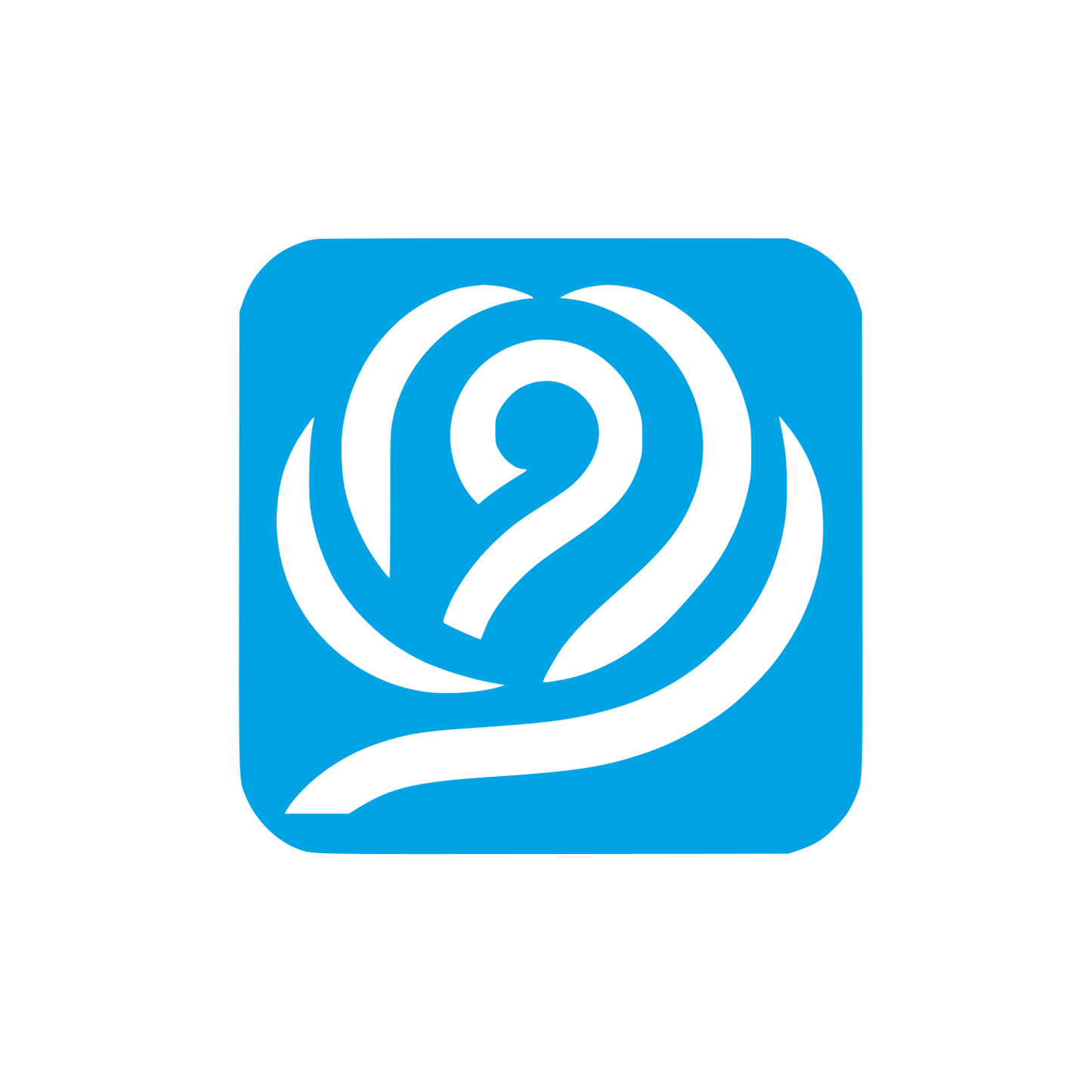 Rose Swirl Logo #00a3e4