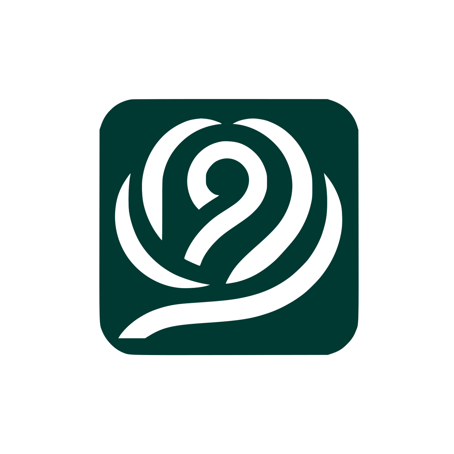 Rose Swirl Logo #003932