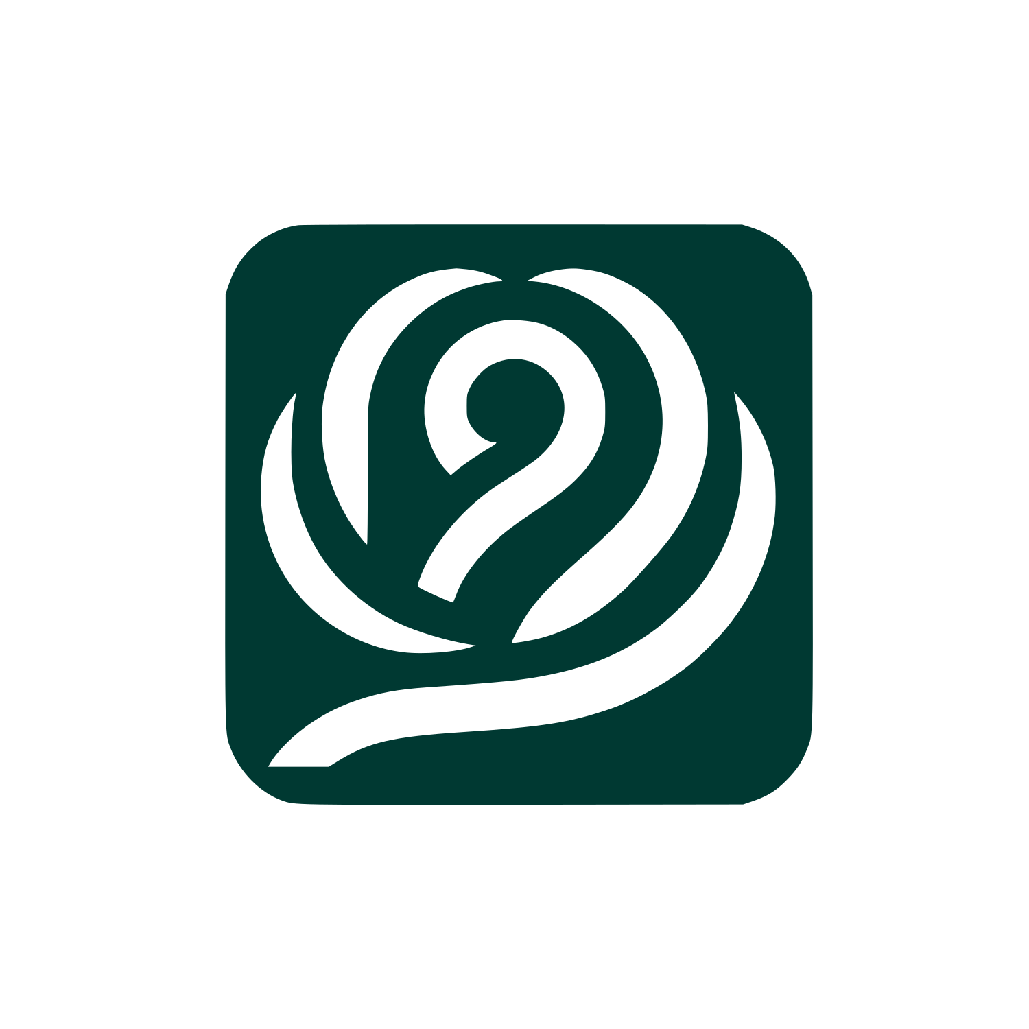 Rose Swirl Logo #003932