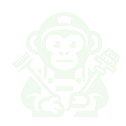 Monkey Plunger Brush Logo #F1FAEE