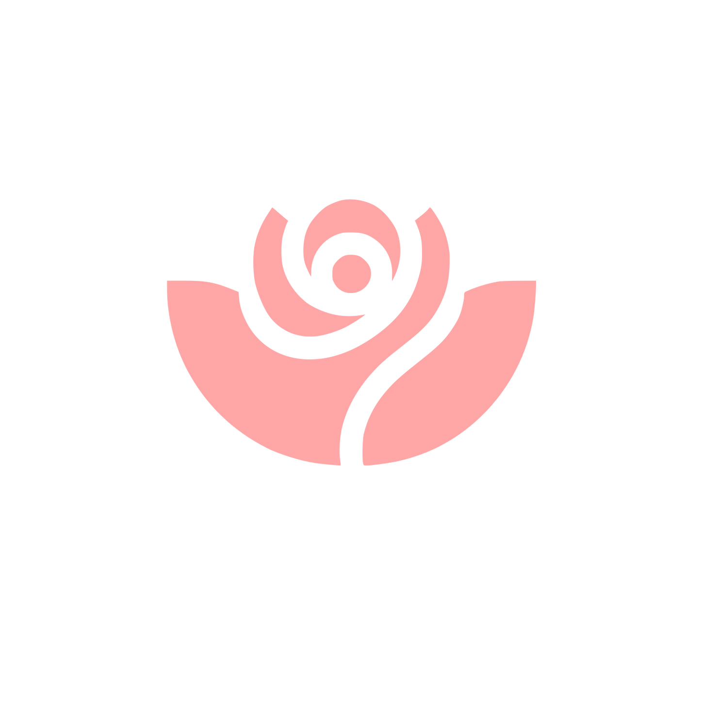 Shape Floral Logo #ffa6a6