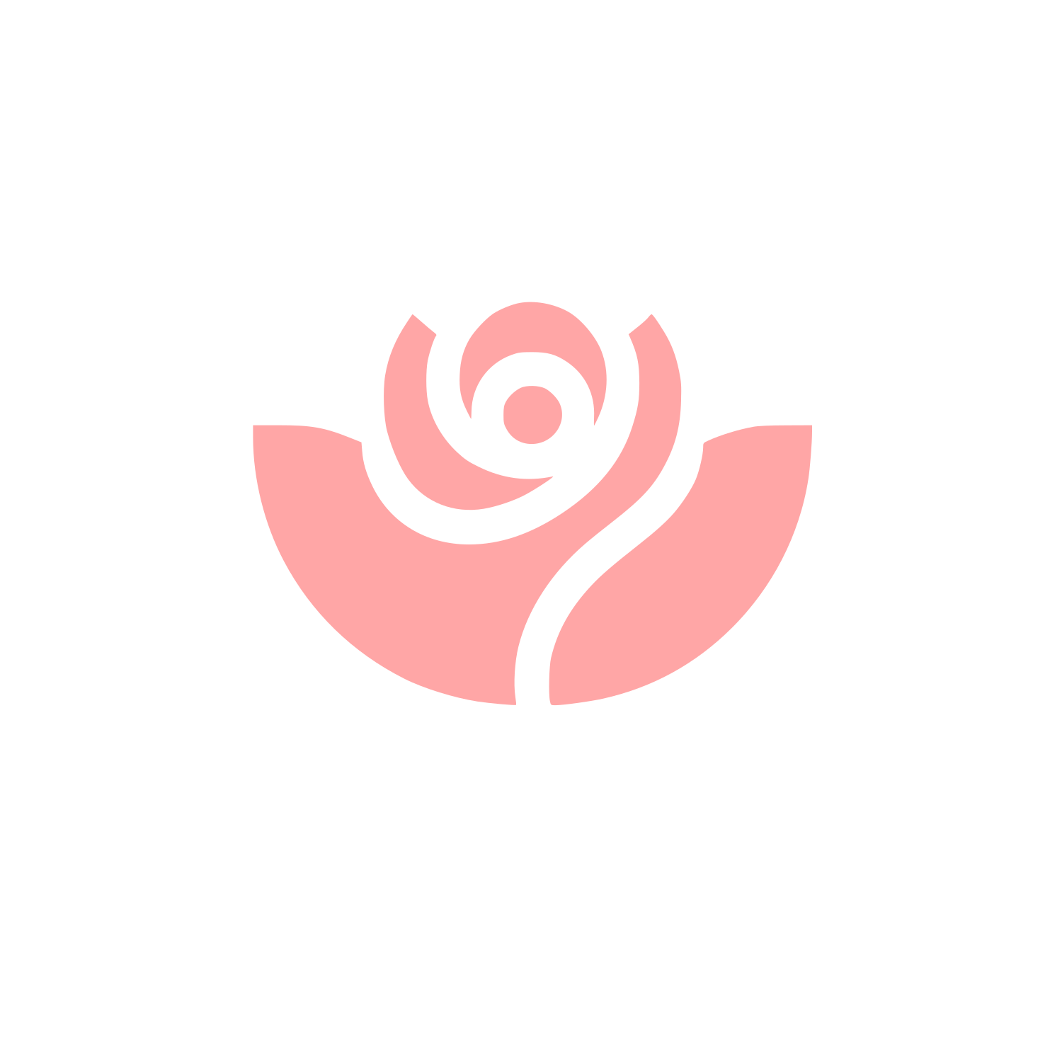 Shape Floral Logo #ffa6a6