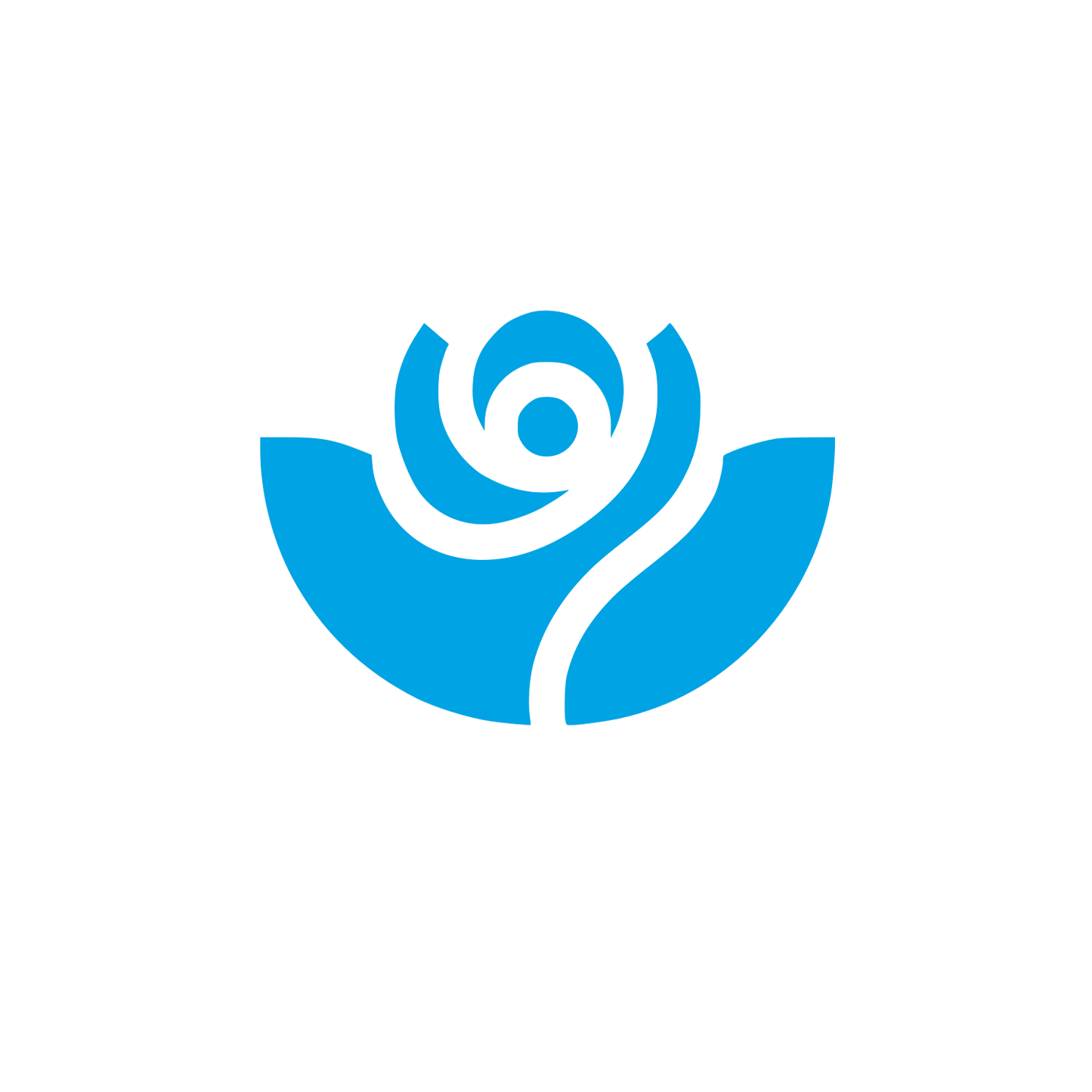 Shape Floral Logo #00a3e4