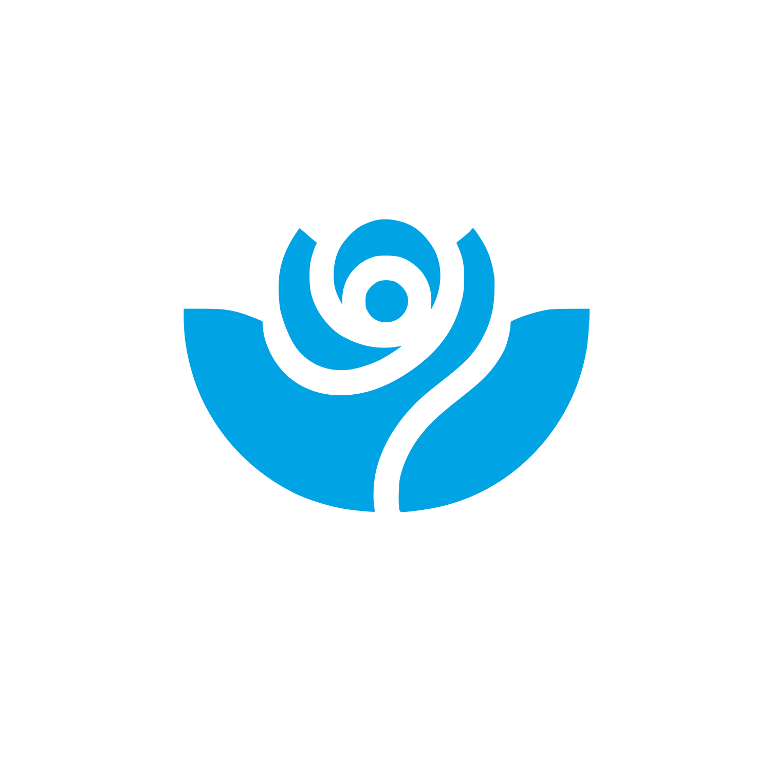 Shape Floral Logo #00a3e4