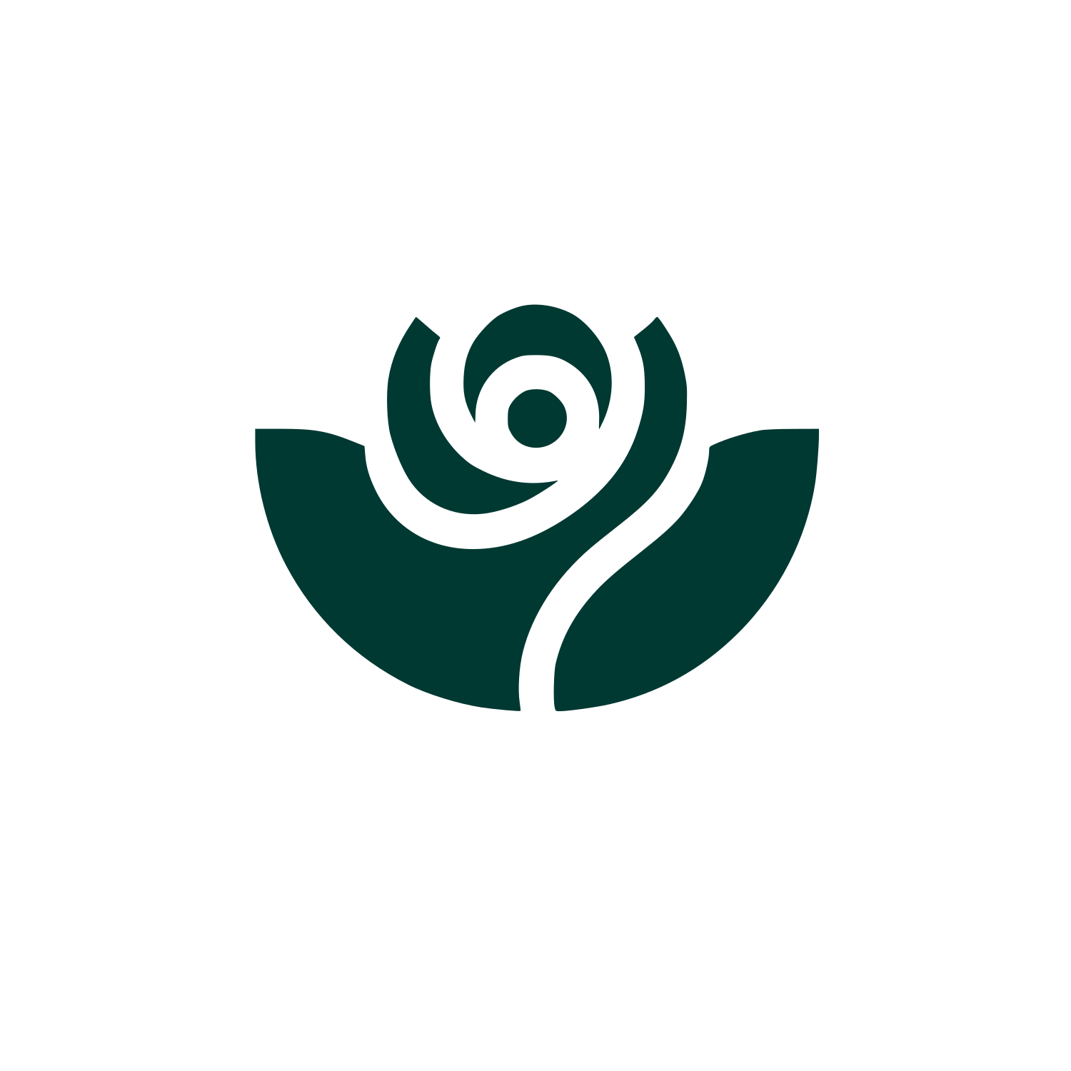 Shape Floral Logo #003932