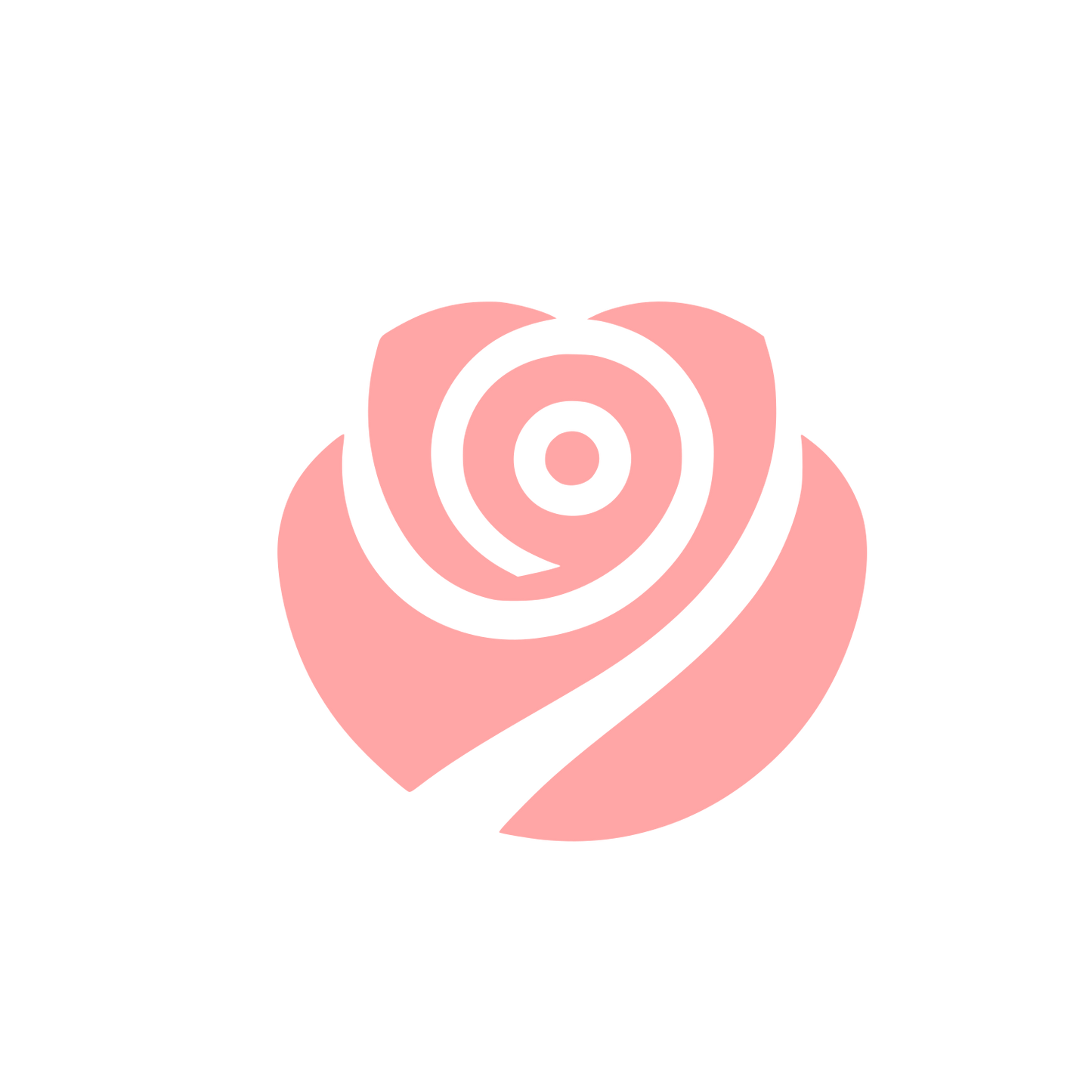 Abstract Rose Logo #ffa6a6