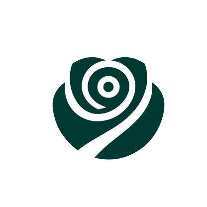 Abstract Rose Logo #003932