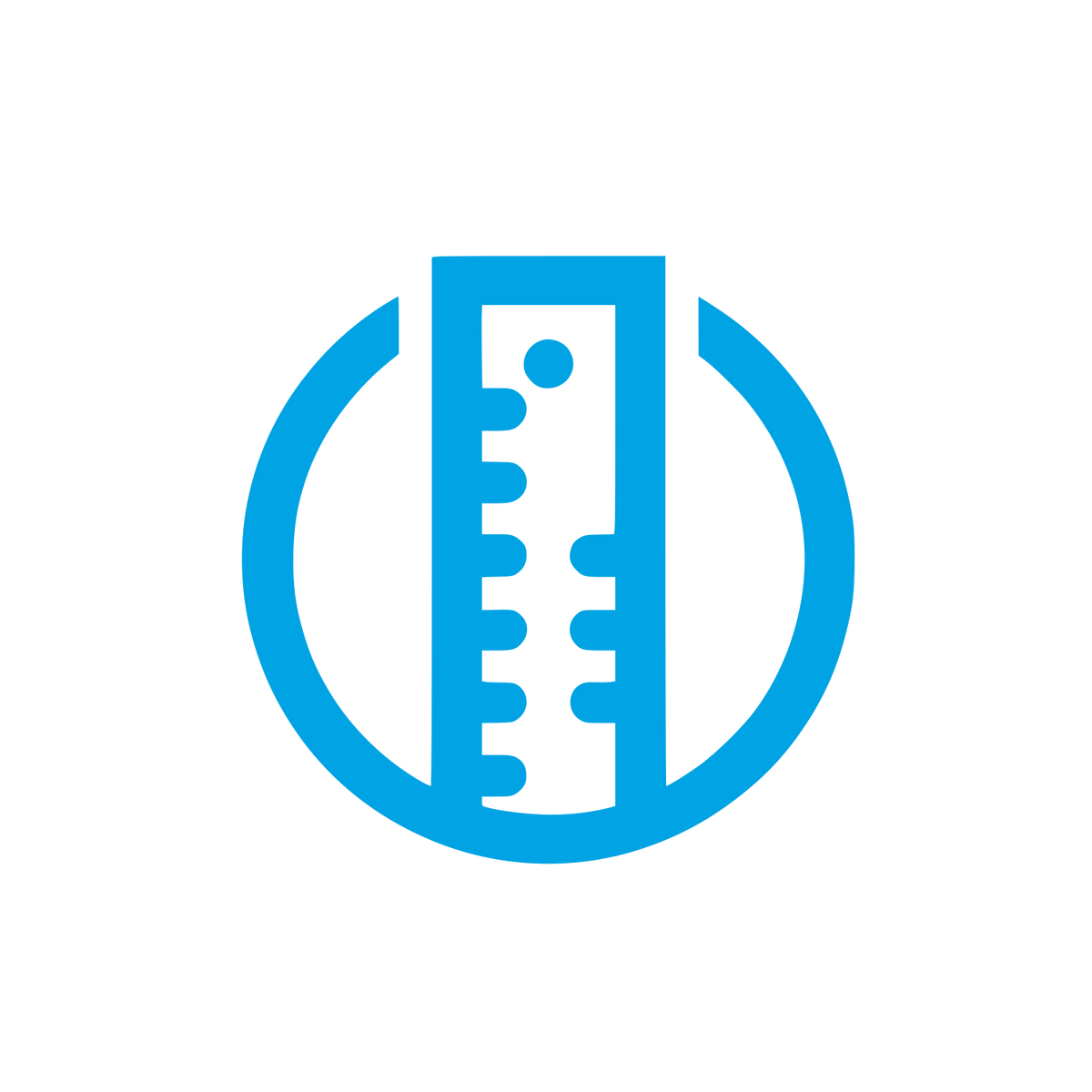 Ruler Logo #00a3e4