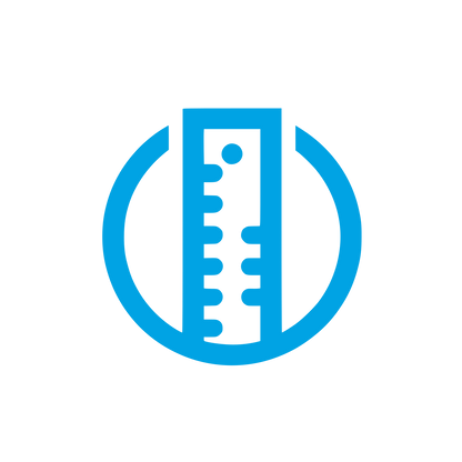 Ruler Logo #00a3e4