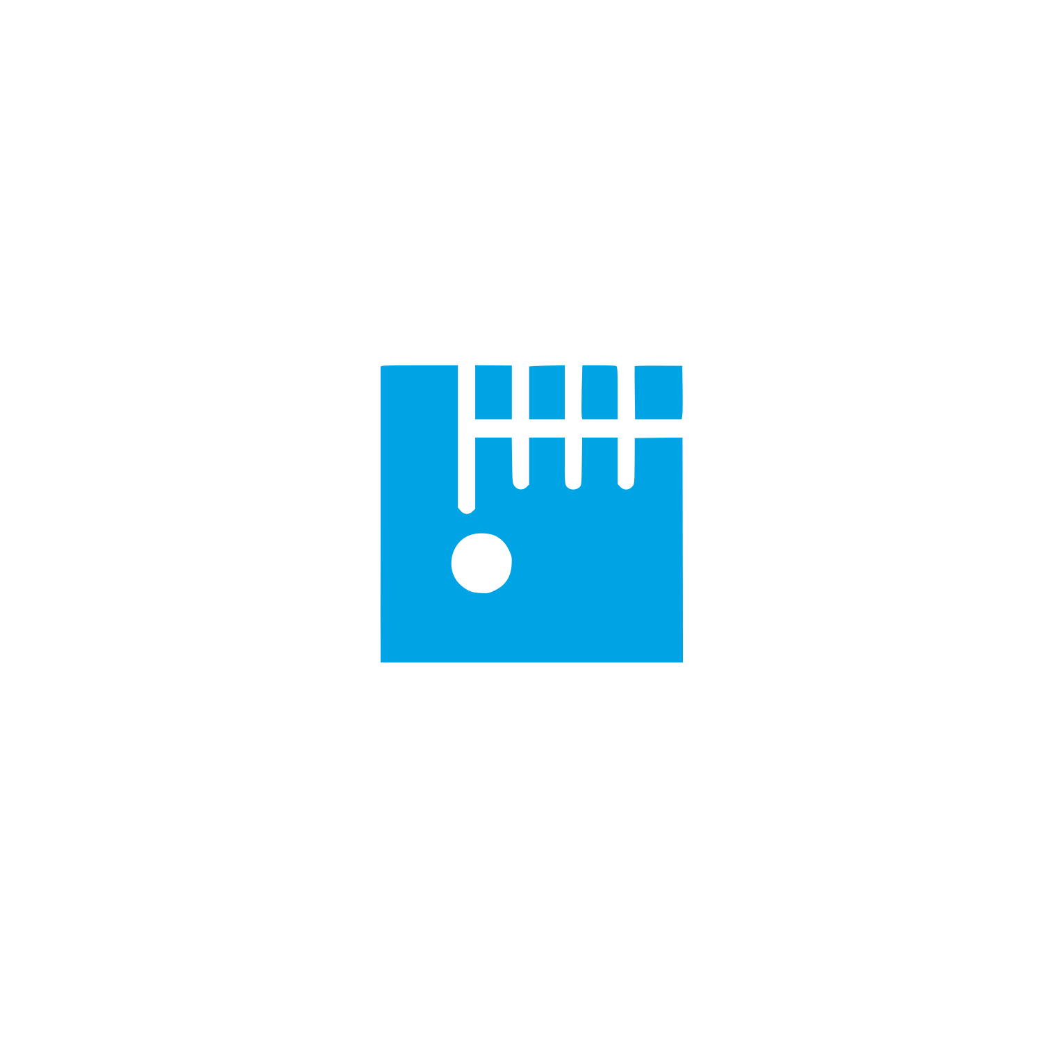Ruler Logo #00a3e4
