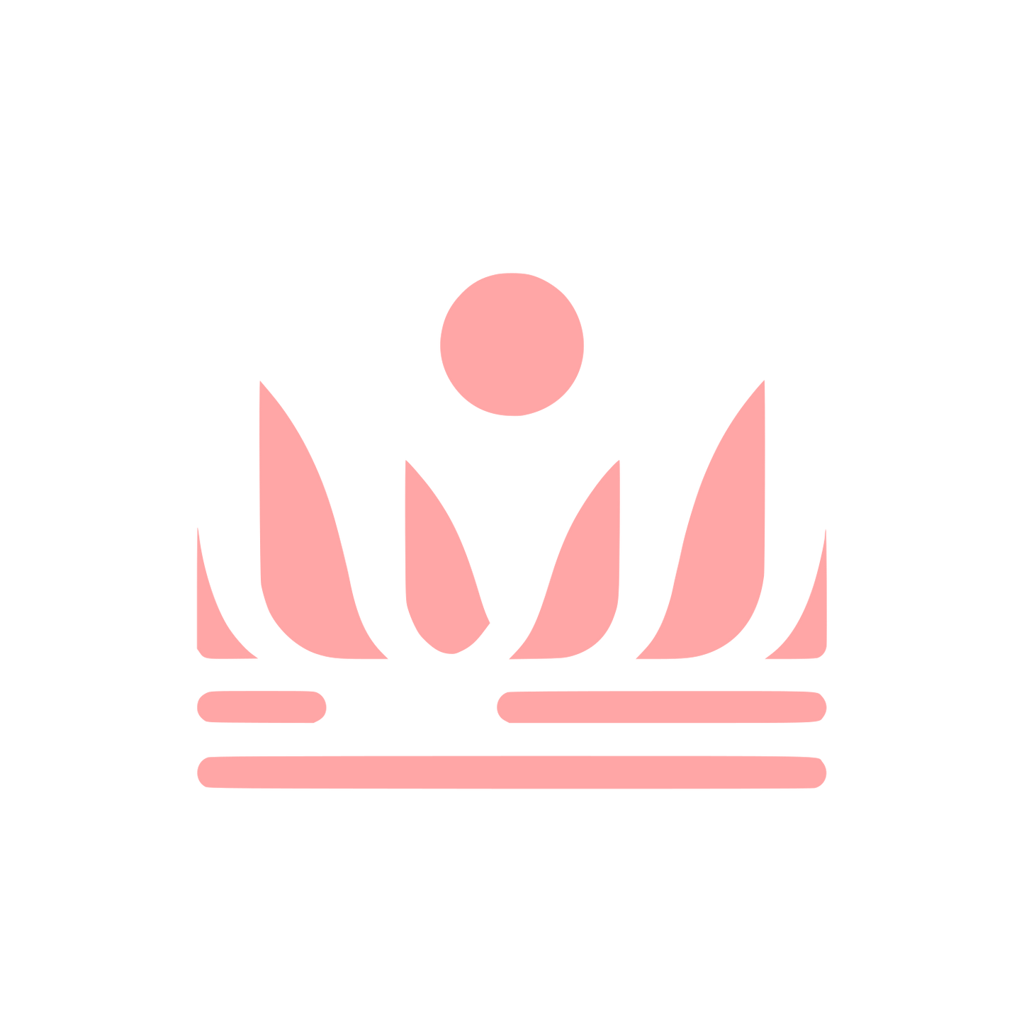 Lotus Flower Logo #ffa6a6