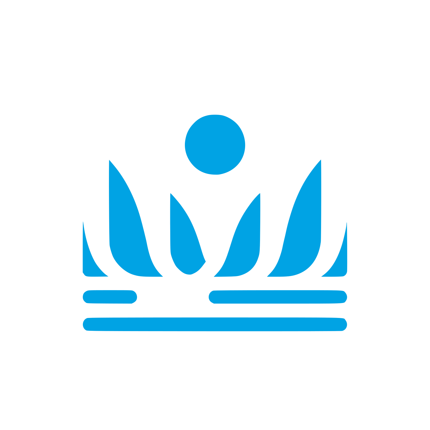 Lotus Flower Logo #00a3e4