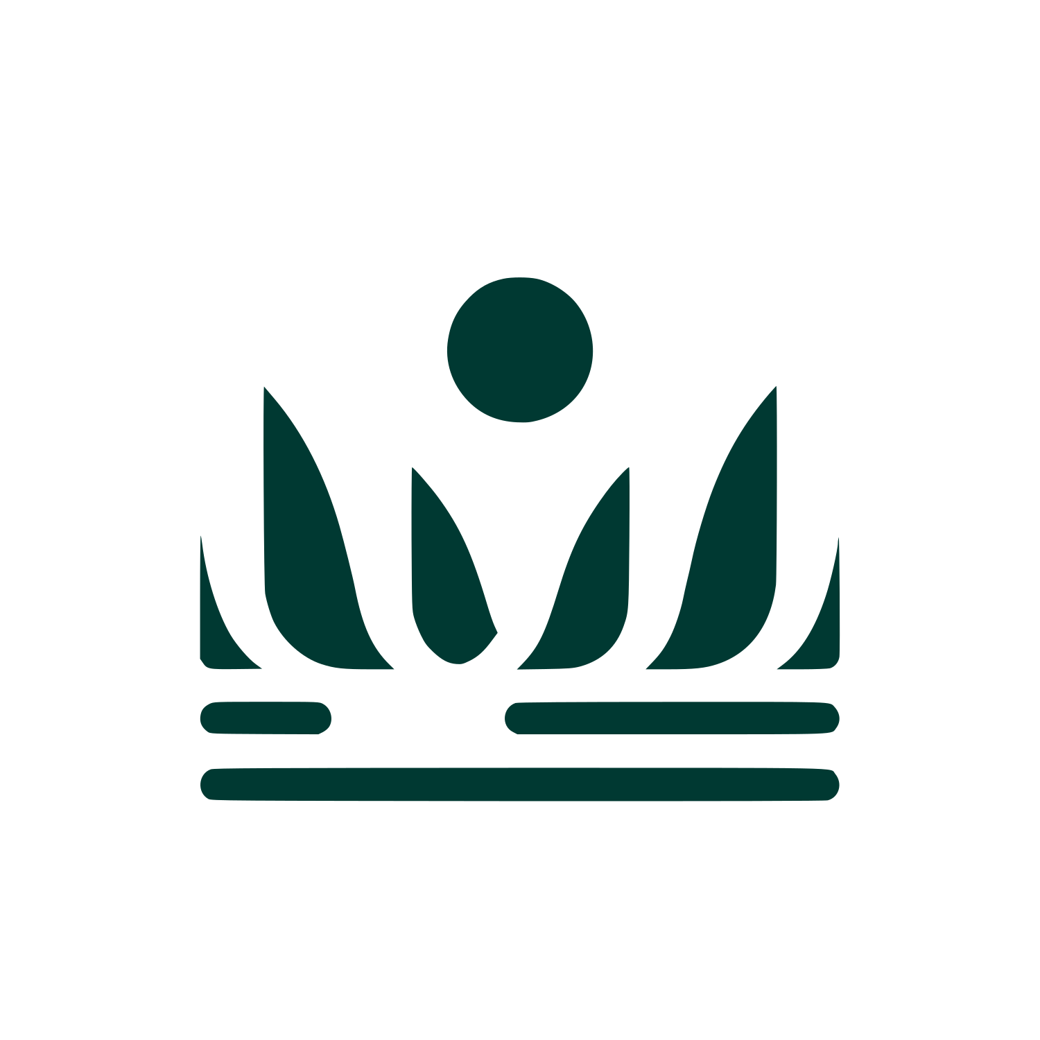 Lotus Flower Logo #003932