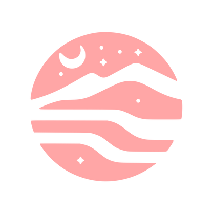 Night Mountains Logo #ffa6a6