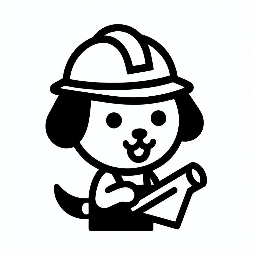 Dog in Hard Hat Logo