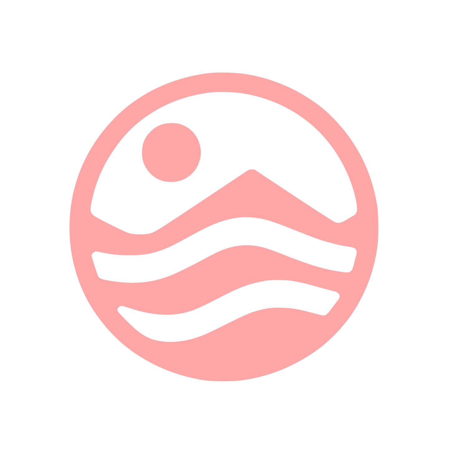 Nature Circle Logo #ffa6a6