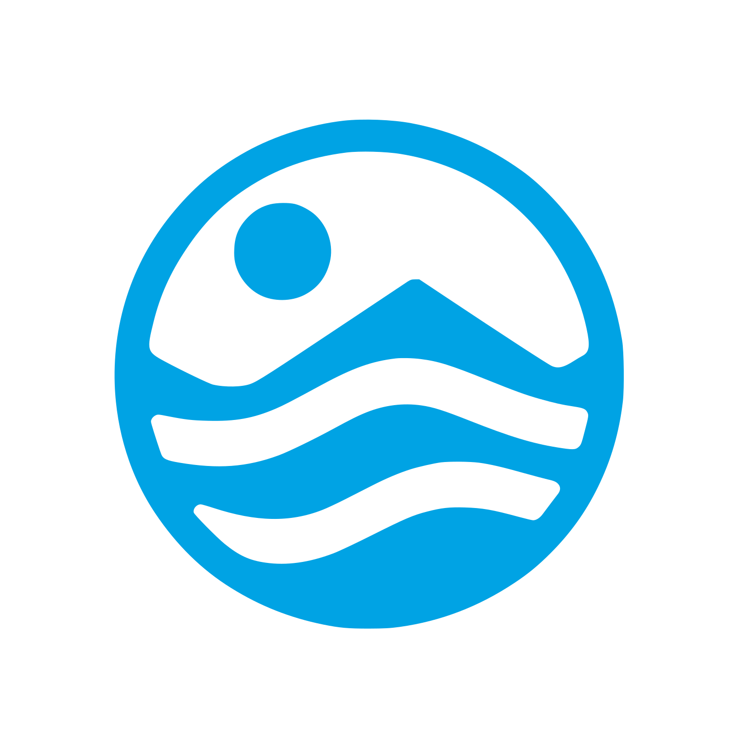 Nature Circle Logo #00a3e4