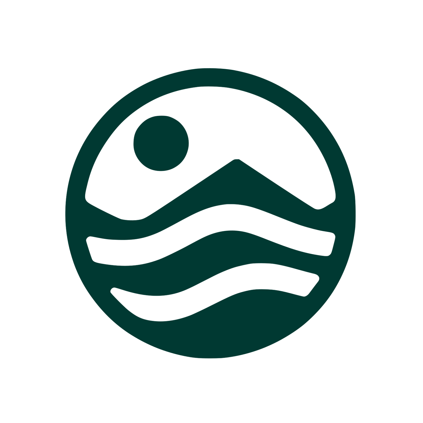 Nature Circle Logo #003932