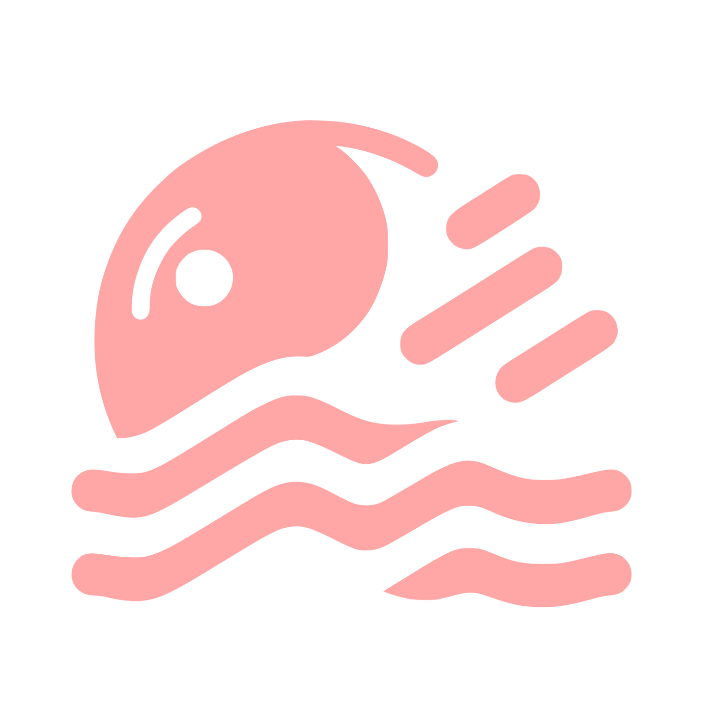 Swimming Logo #ffa6a6
