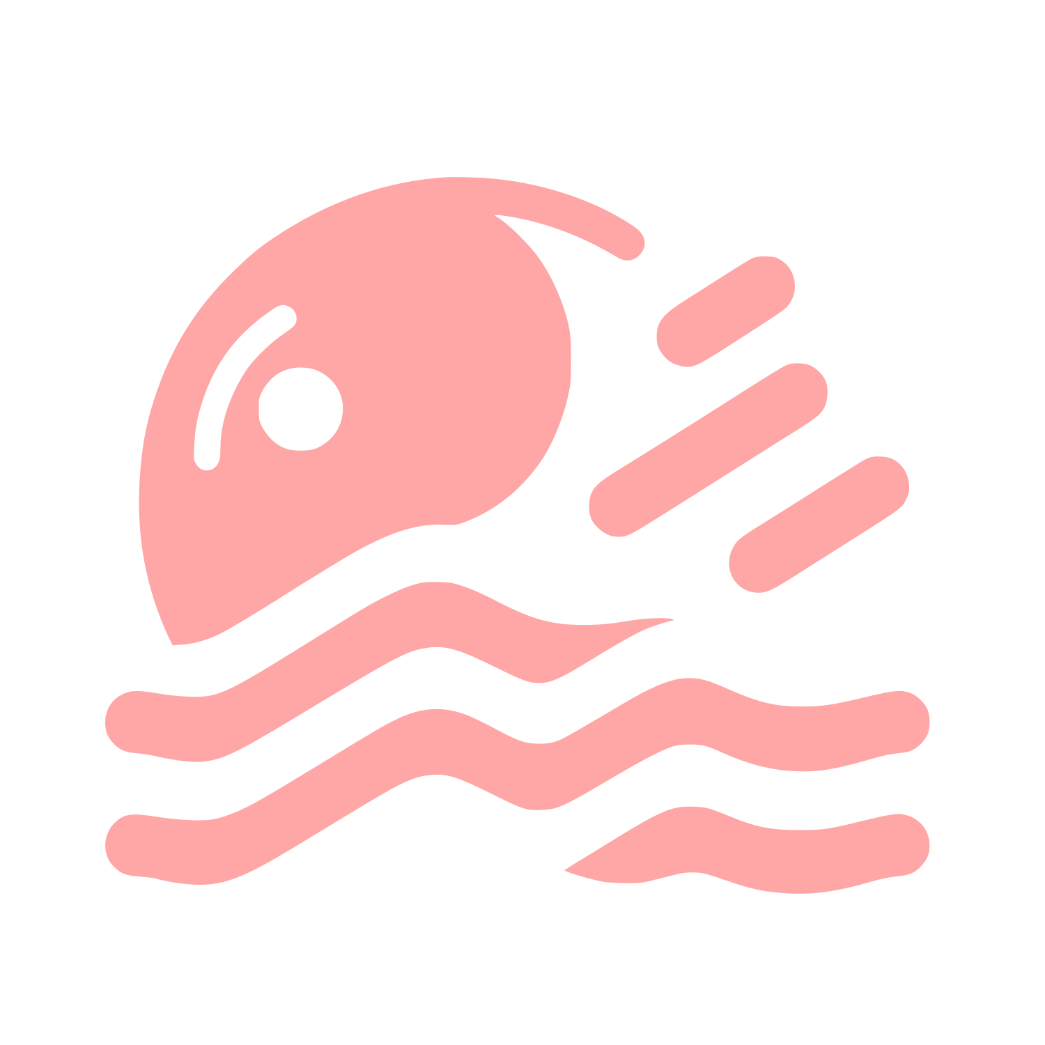 Swimming Logo #ffa6a6