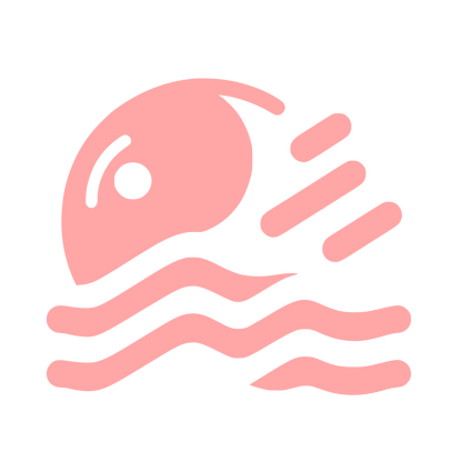 Swimming Logo #ffa6a6