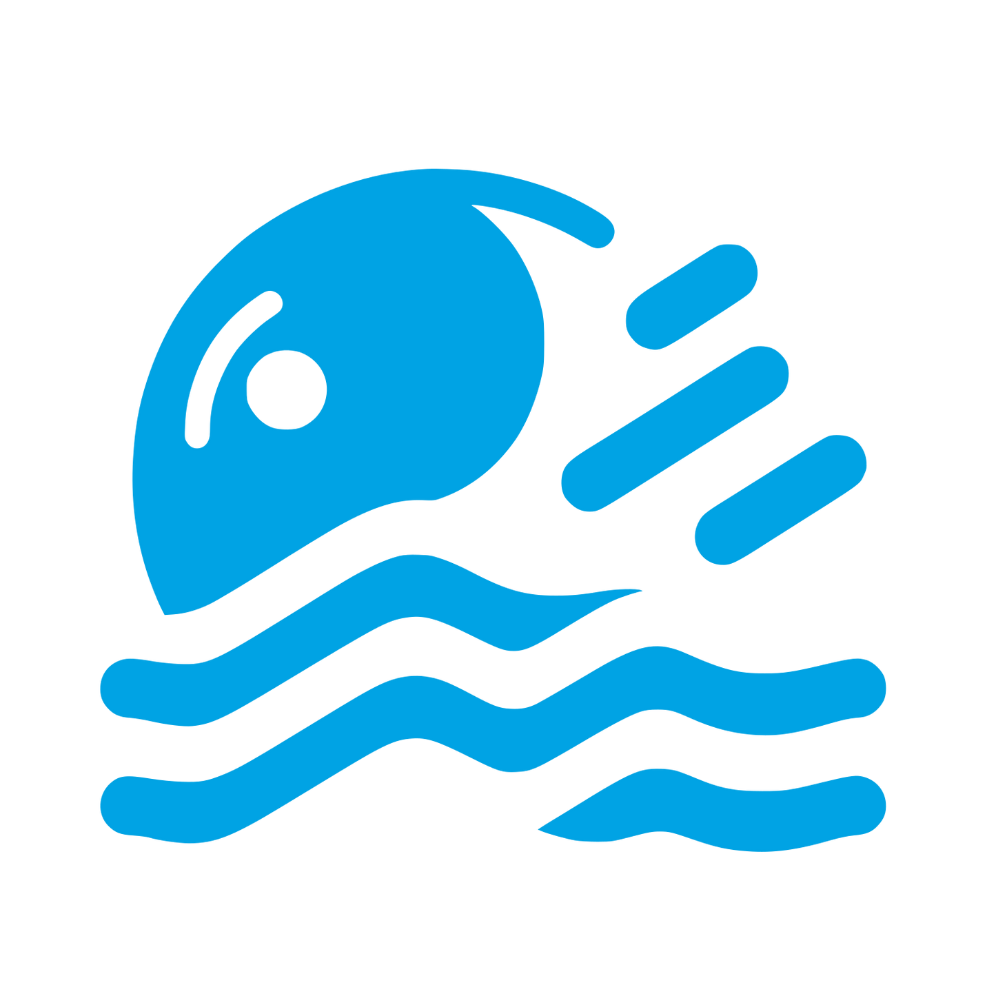 Swimming Logo #00a3e4