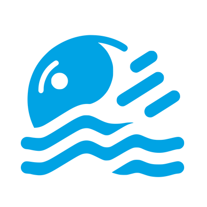 Swimming Logo #00a3e4
