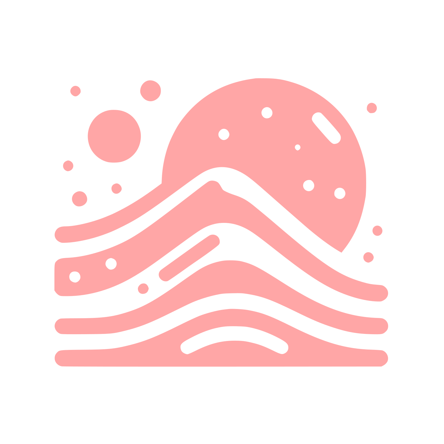 Nature Water Logo #ffa6a6