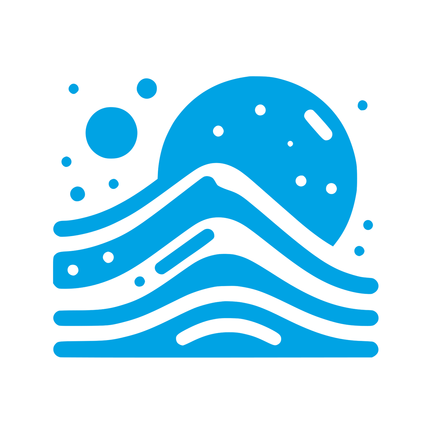 Nature Water Logo #00a3e4