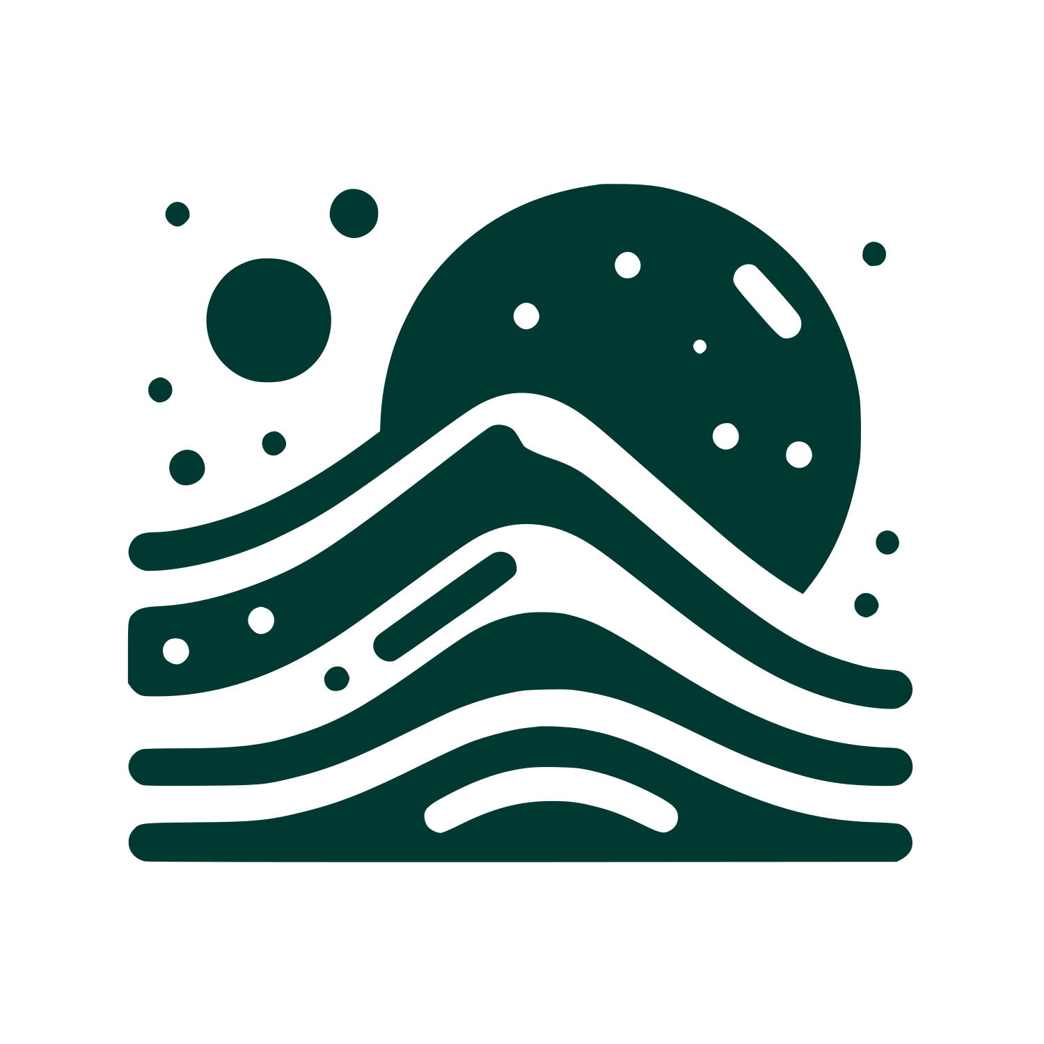Nature Water Logo #003932