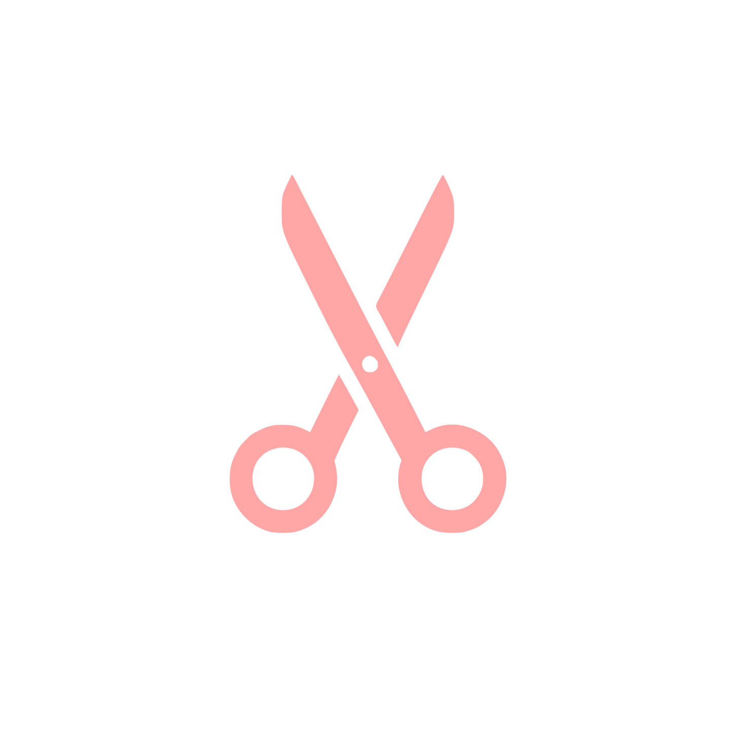 Scissors Logo Design #ffa6a6