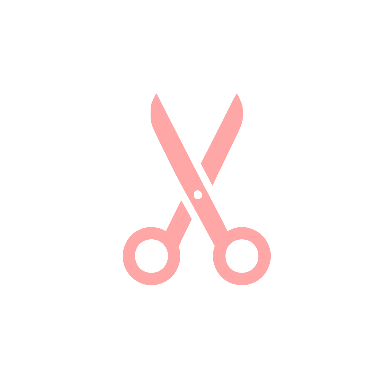 Scissors Logo Design #ffa6a6