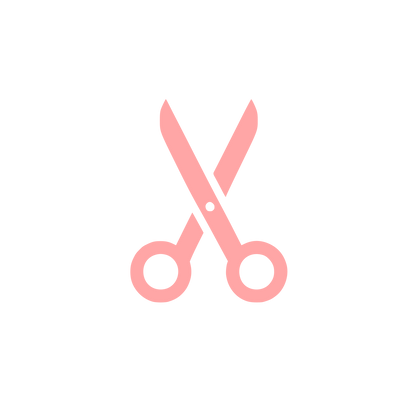 Scissors Logo Design #ffa6a6