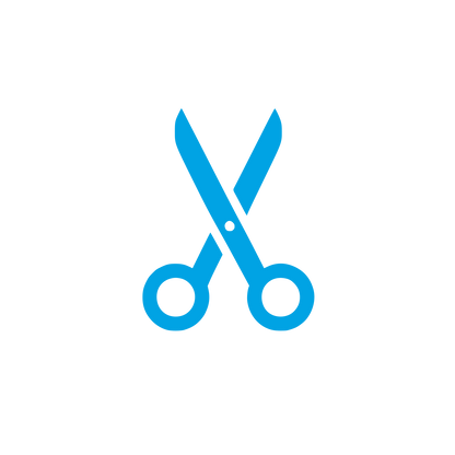 Scissors Logo Design #00a3e4