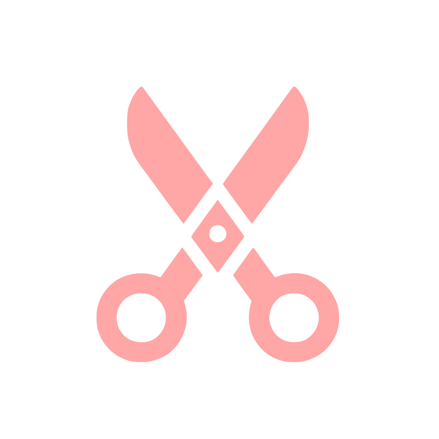 Scissors Logo Design #ffa6a6