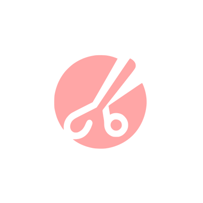 Scissors Circle Logo #ffa6a6